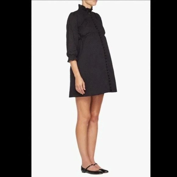 NEW Bianca Balti THE NICHOLS DRESS Black Dot - Picture 3 of 10